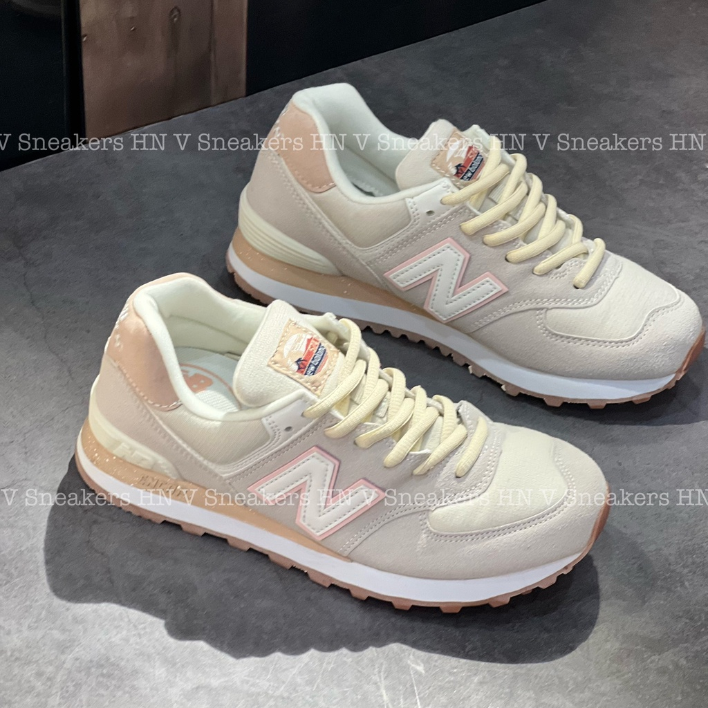 Giày New Balanc Grey Pink - NB 574 Xám/Hồng