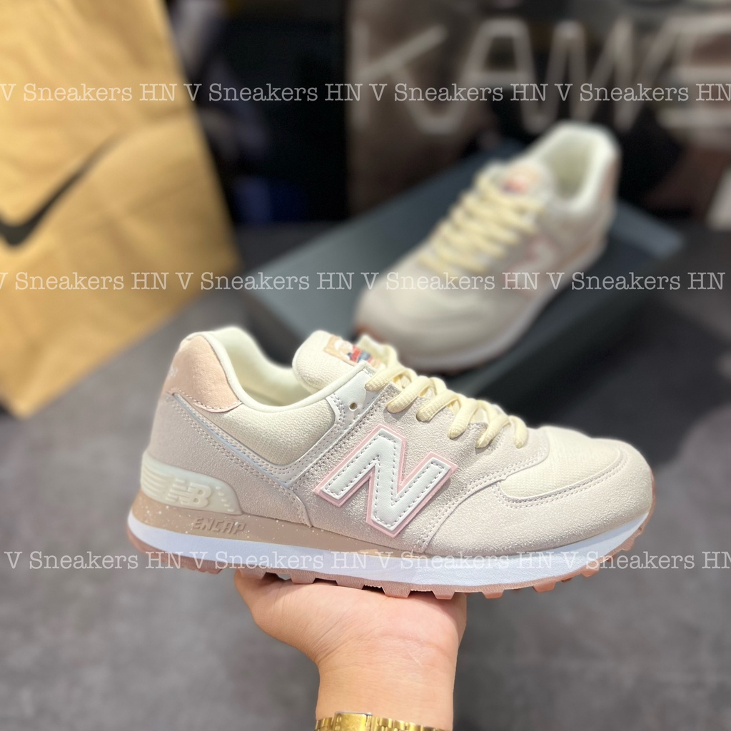 Giày New Balanc Grey Pink - NB 574 Xám/Hồng