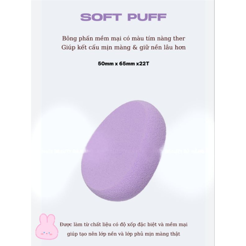 MÚT TÁN NỀN EGLIPS SOFT PUFF MÀU TÍM