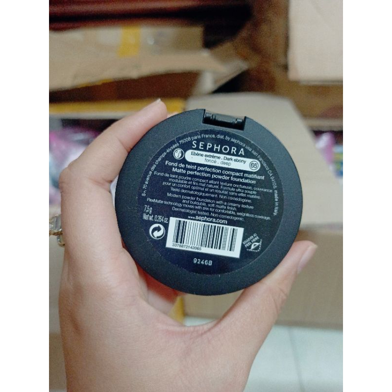PHẤN PHỦ SEPHORA MATTE PERFECTION TONE 65 DARK EBONY