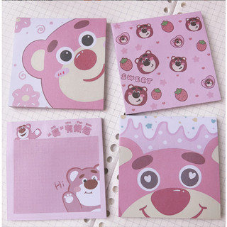 Sổ note gấu lotso dâu tây N78 giấy ghi chú cute dễ thương