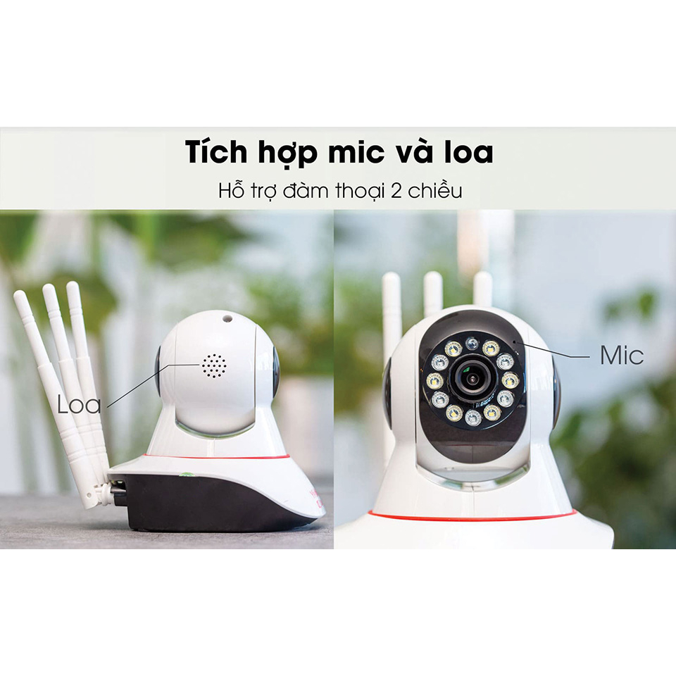 Camera ip Yoosee 5mp - FULL HD 1080P ban đêm có màu, phát hiện chuyển động, đàm thoại - Bảo hành 24 Tháng