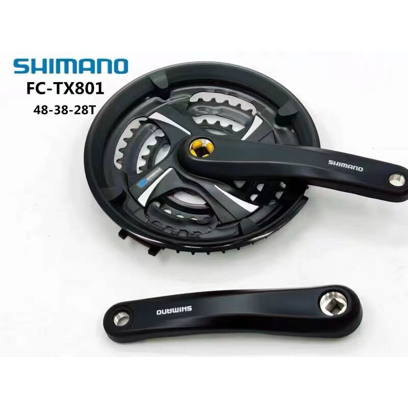 Đùi đĩa nhôm Shimano 3 Tầng 48T xe đạp thể thao