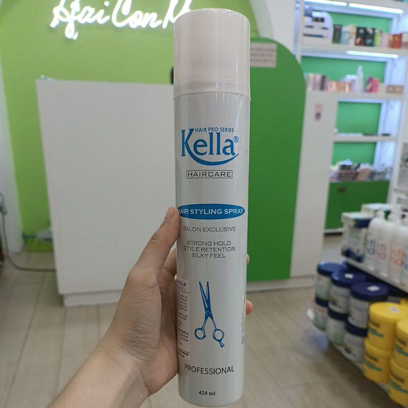 Keo xịt tóc Kella tạo kiểu mềm tóc