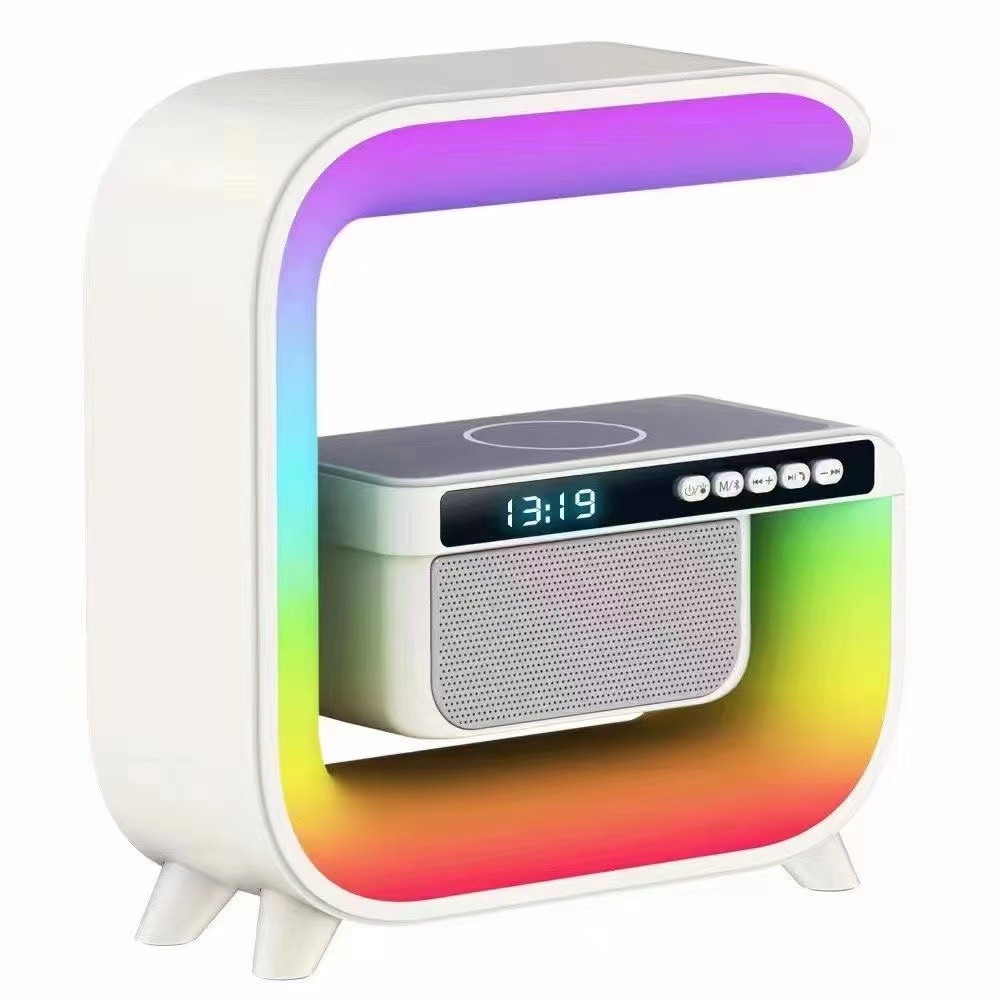 Loa bluetooth chữ G tích hợp đèn led RGB và sạc không dây nghe nhạc hay âm thanh chuẩ——G3