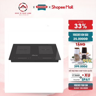 Bếp đôi điện từ hồng ngoại Sunhouse Mama MMB888EI,điều khiển cảm ứng , làm nóng nhanh, NẤU NƯỚNG NHANH VÀ TIẾT KIỆM