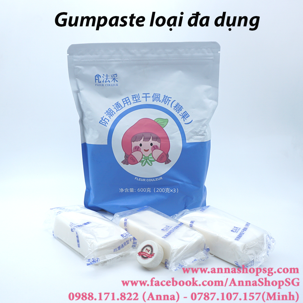 GUMPASTE TRẮNG FLEUR COULEUR - LOẠI ĐA DỤNG