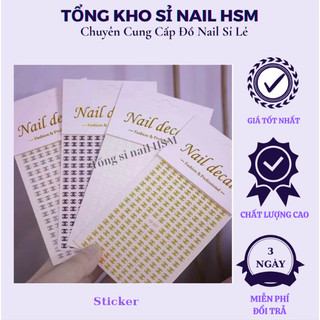 Sticker dán móng nail 1000 mã - Stick nhiều mẫu mã - nail HSM