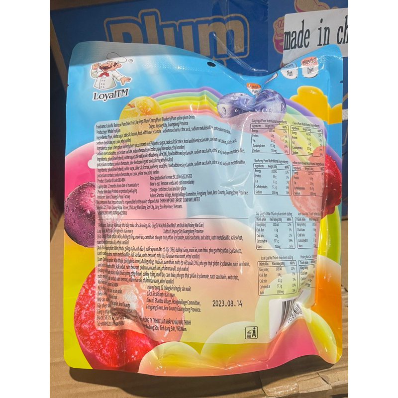 Mứt trái cây mận xấy khô 408g