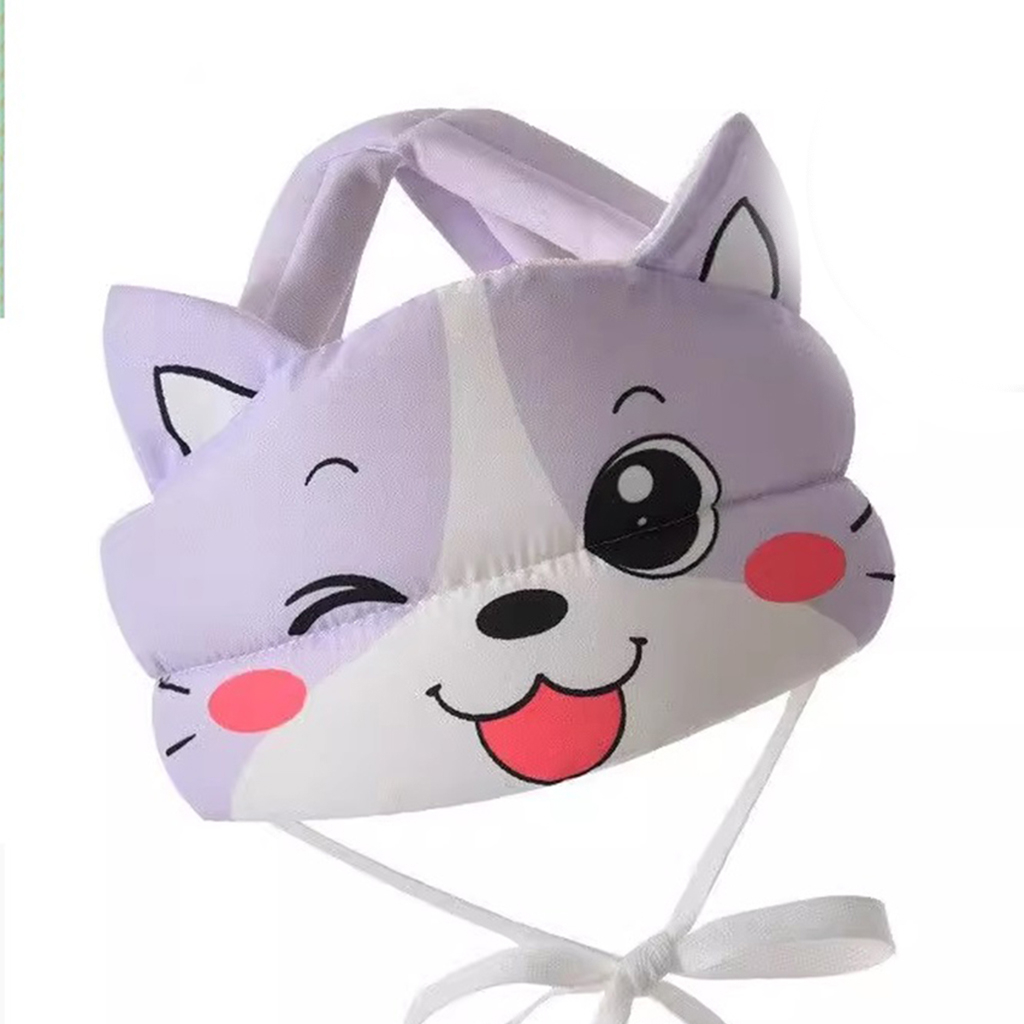 Mũ bảo vệ đầu cho bé tập đi - Mũ bảo hiểm cho bé hình Mèo con