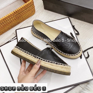 Giày slip on cn da mịn đế cói fullbox