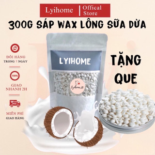 Sáp wax lông wax bean cao cấp SIÊU BÁM LÔNG,wax dẻo, thơm ( trong suốt và coconut) đi sạch cả râu nam ngắn, cứng Lyihome