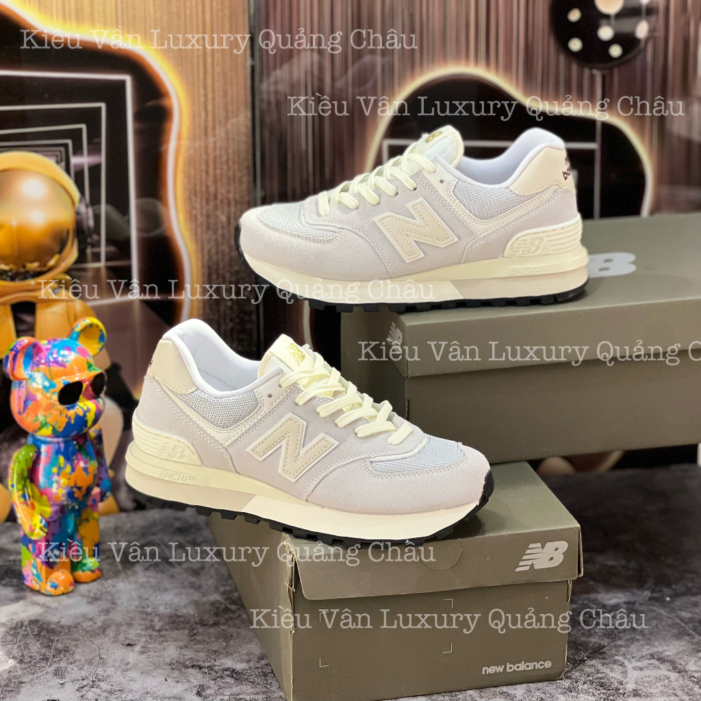 Giày Thể Thao Unisex New Balance 574 Legacy Giày Thể Thao NB New Balance V2 Xám Kem