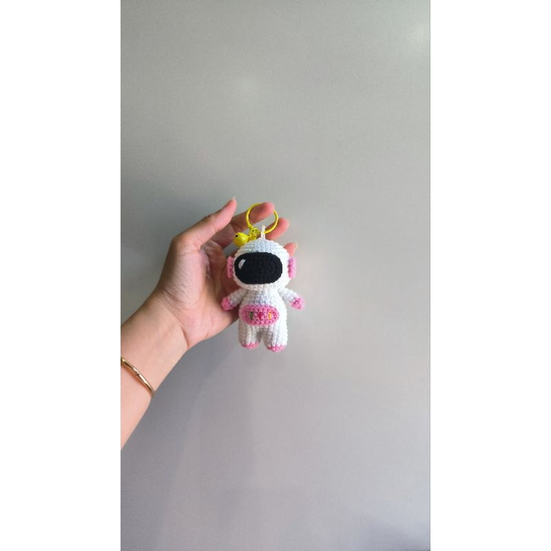 Móc khoá phi hành gia bằng len handmade