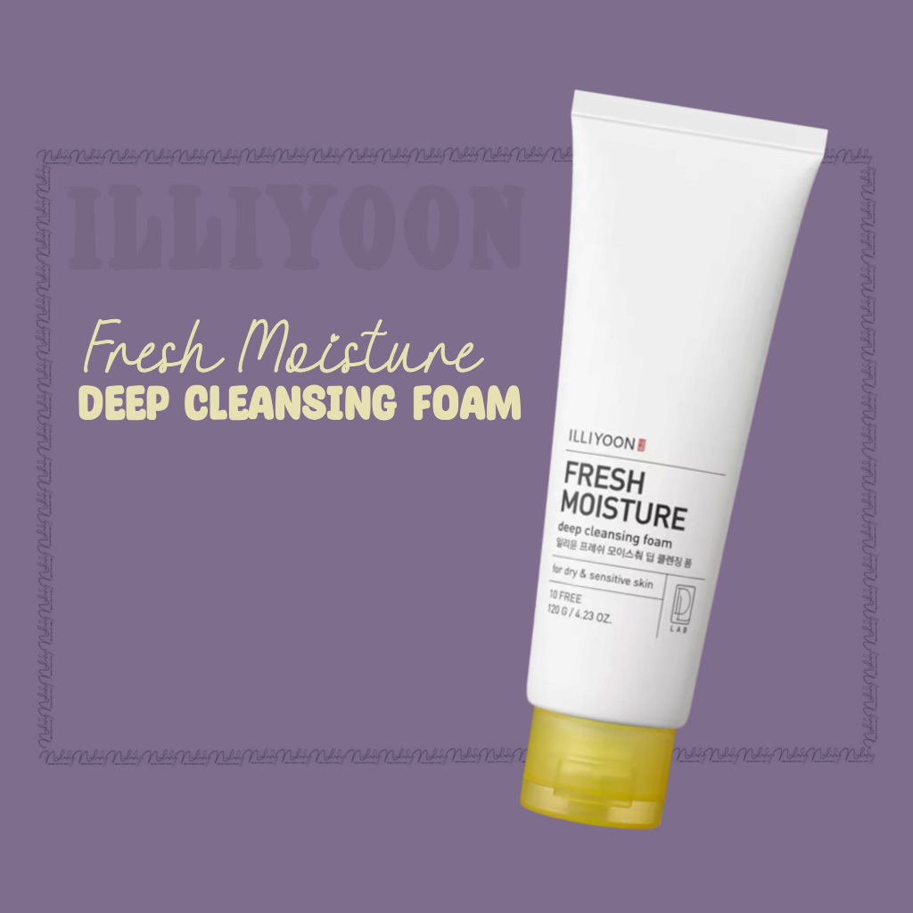 (HSD 25/1/2026) Sữa rửa mặt ILLIYOON Fresh Moisture Deep Cleansing Foam 120g