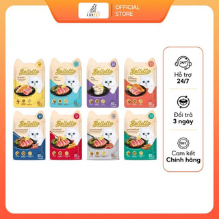 Pate bellota cho mèo trưởng thành, gói 85gr, pate nhập khẩu thái lan, thơm ngon hấp dẫn - leopet