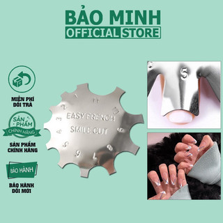 Khuôn cắt bột nail - khuôn inox cắt bột hình tròn nhiều dáng tạo french đầu móng nhanh, đẹp