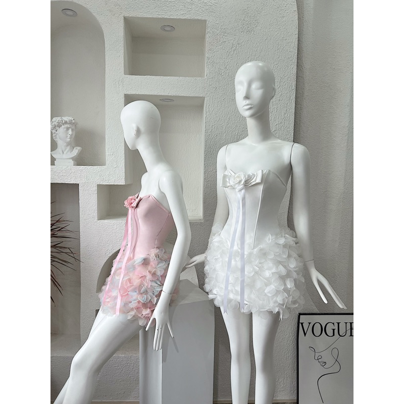 Đầm cúp bồng hoa trà