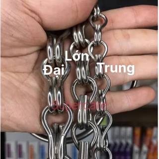 dây xích inox,sắt.1,5cm(vòng cổ chó,mèo nhiều size)