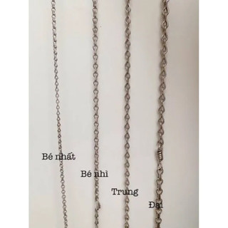 dây xích inox,sắt.1,5cm(vòng cổ chó,mèo nhiều size)