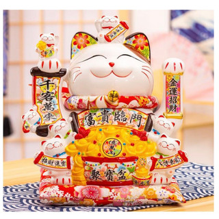 Mèo Thần Tài Vẫy Tay Phong thuỷ May Mắn cao 29cm . Giá siêu rẻ tại kho
