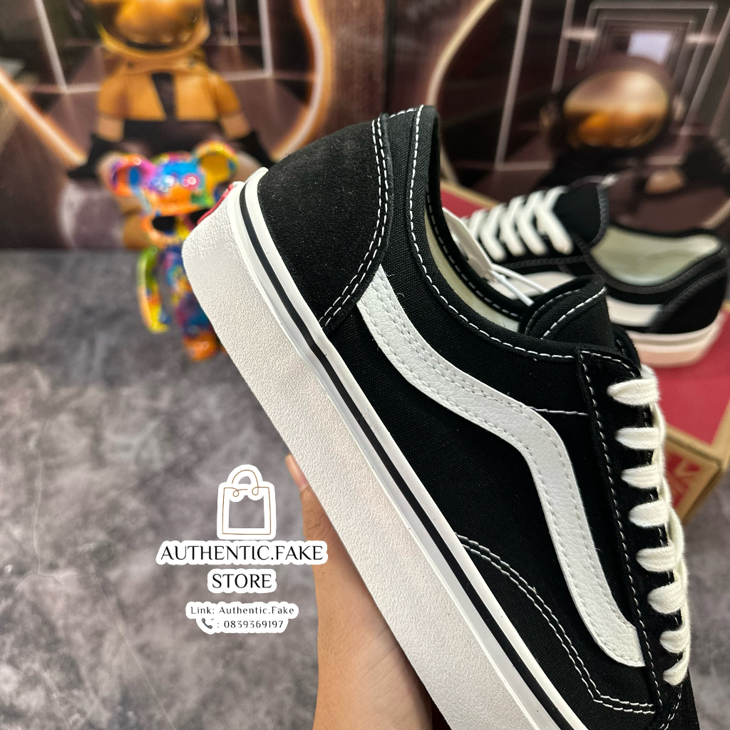 Giày Thể Thao Vans Style 36 Decon SF Black Vans Đen Trắng Classic