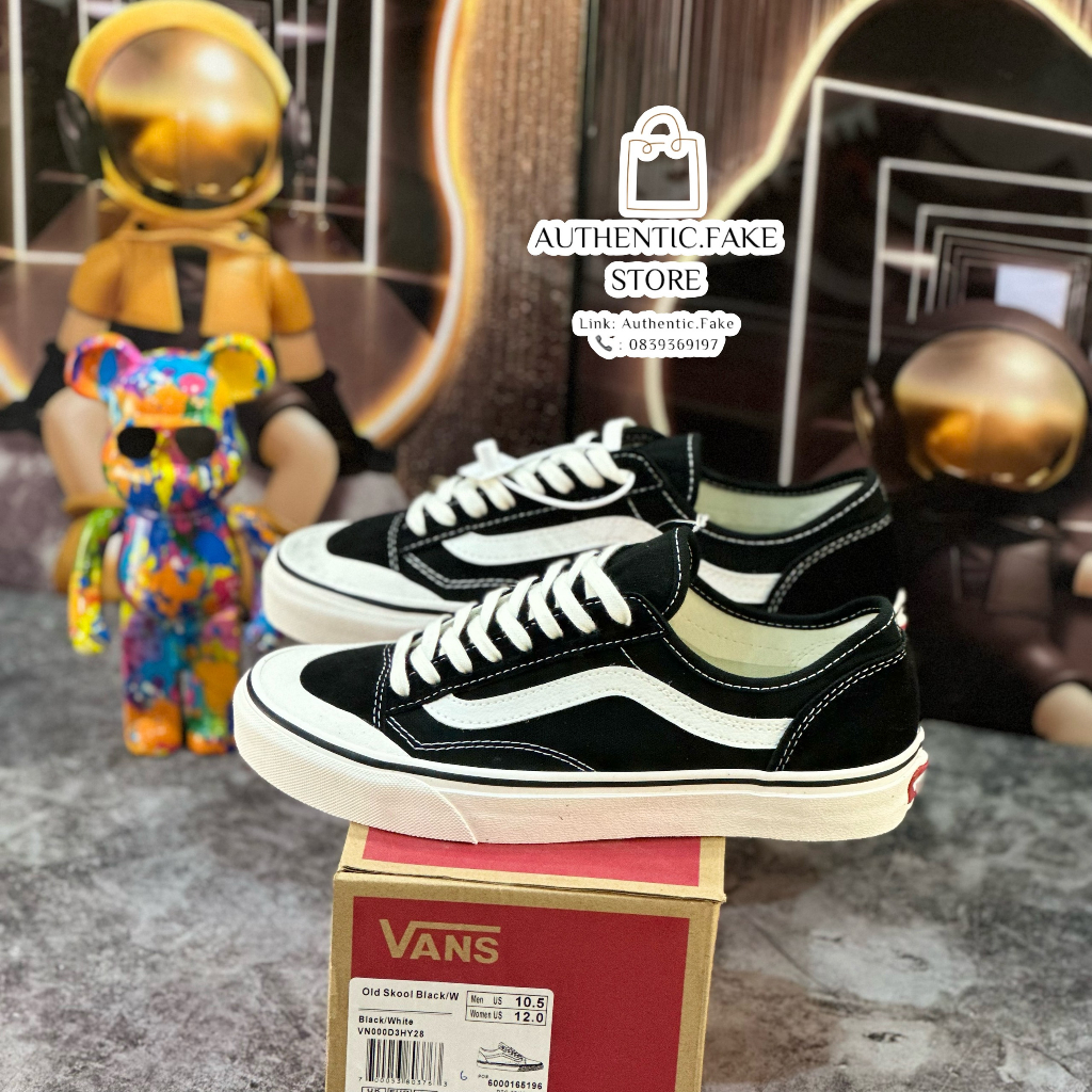 Giày Thể Thao Vans Style 36 Decon SF Black Vans Đen Trắng Classic