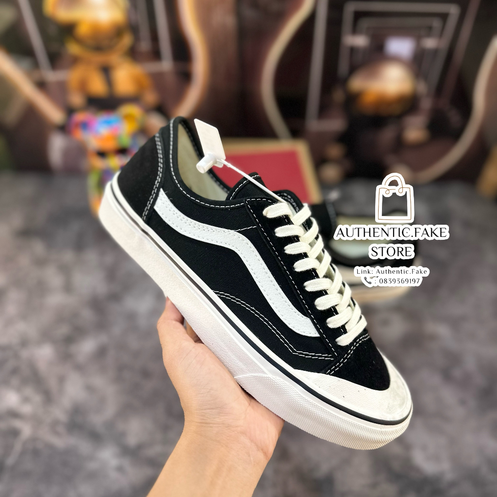 Giày Thể Thao Vans Style 36 Decon SF Black Vans Đen Trắng Classic