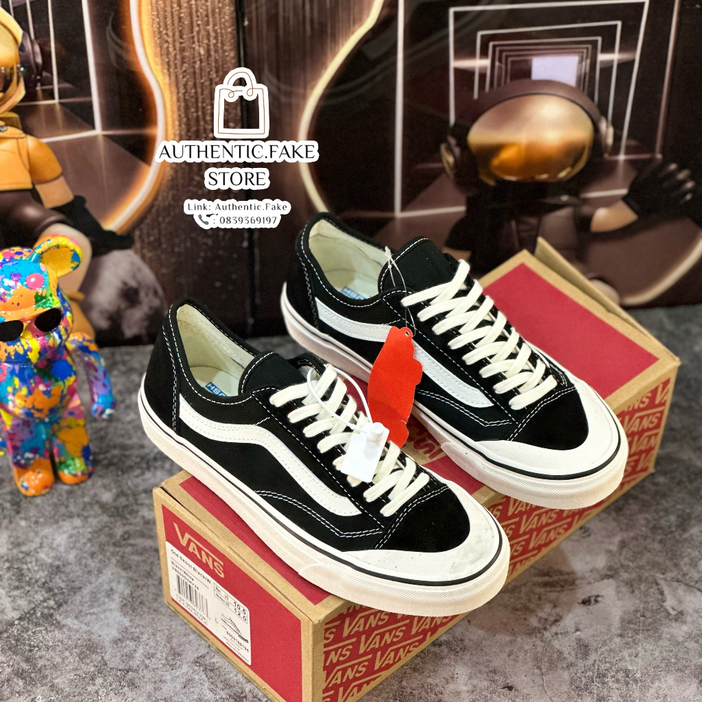 Giày Thể Thao Vans Style 36 Decon SF Black Vans Đen Trắng Classic