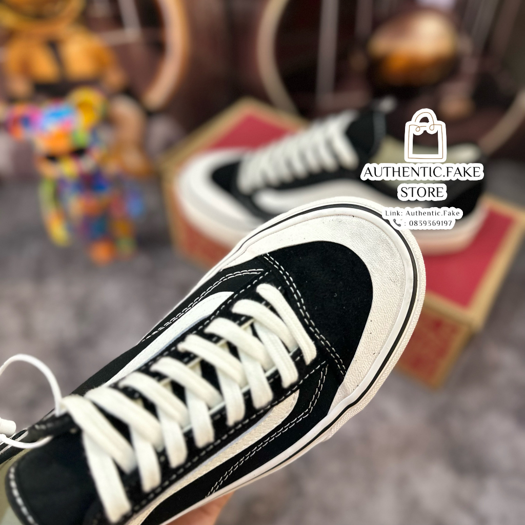 Giày Thể Thao Vans Style 36 Decon SF Black Vans Đen Trắng Classic