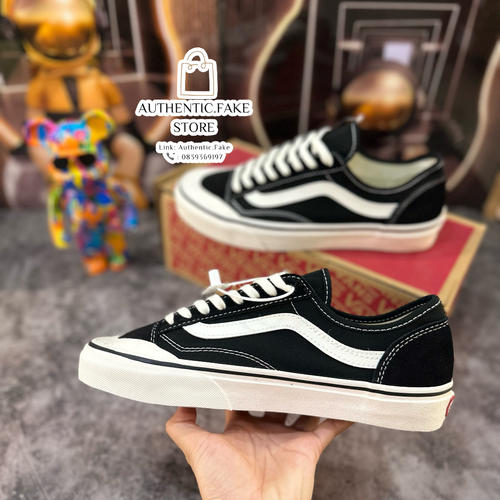 Giày Thể Thao Vans Style 36 Decon SF Black Vans Đen Trắng Classic