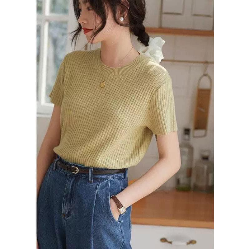 - Áo len mongtoghi cộc tay cao cấp - LL08 - jannahouse