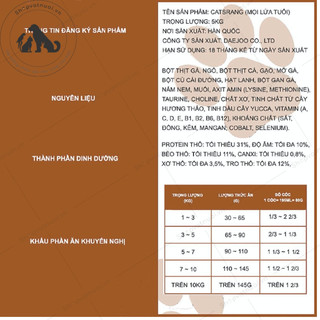Catsrang thức ăn hạt dành cho mèo mọi lứa tuổi 1kg