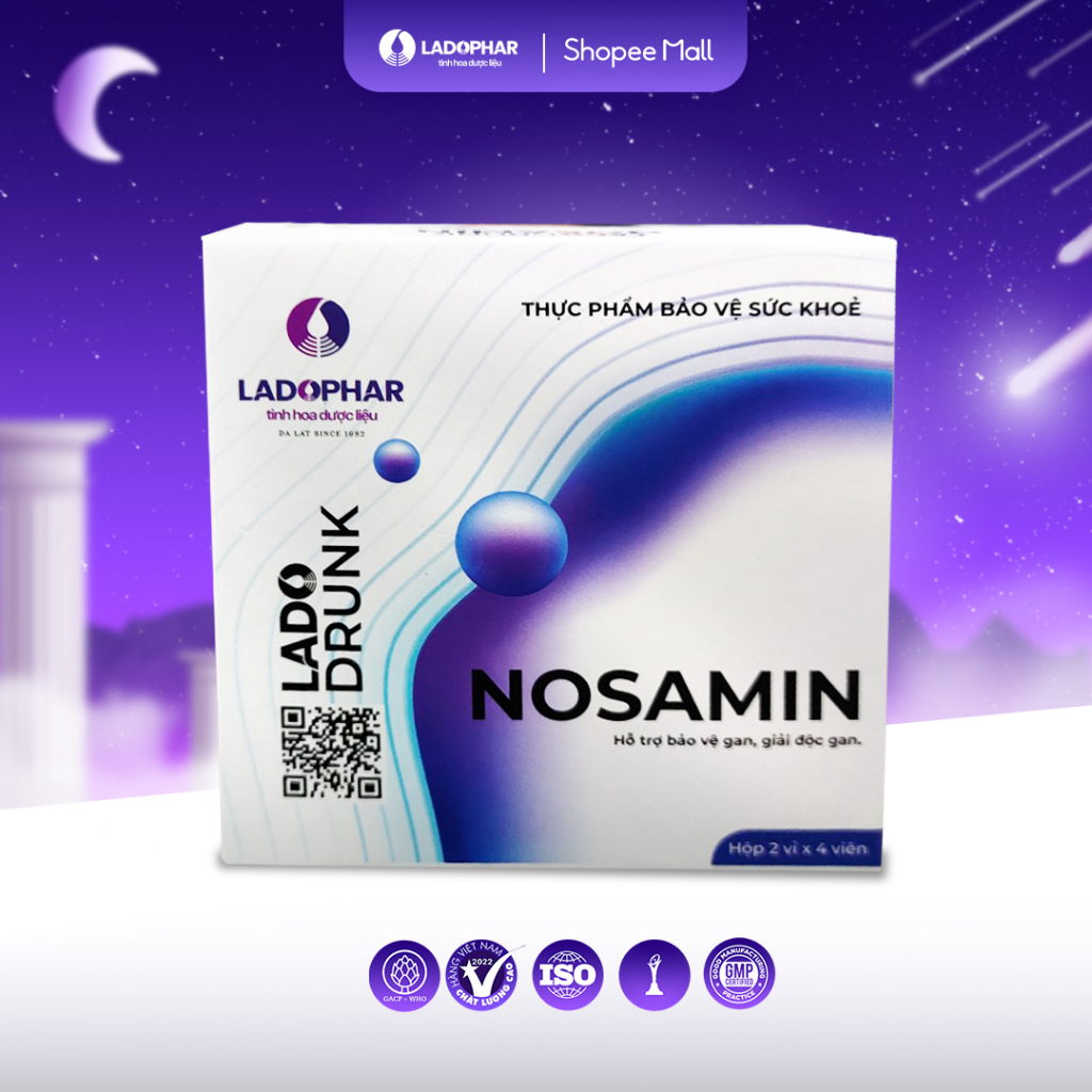 Giải rượu bảo vệ gan nosamin ladopharma