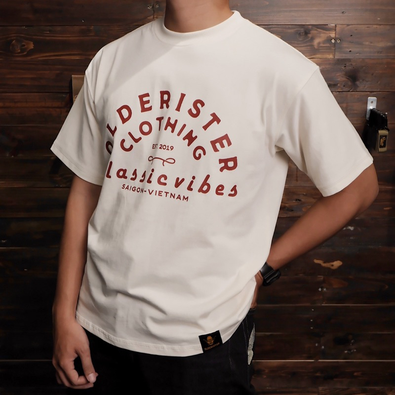 Áo Thun Retro Text - Olderister | 3 màu| Premium Cotton