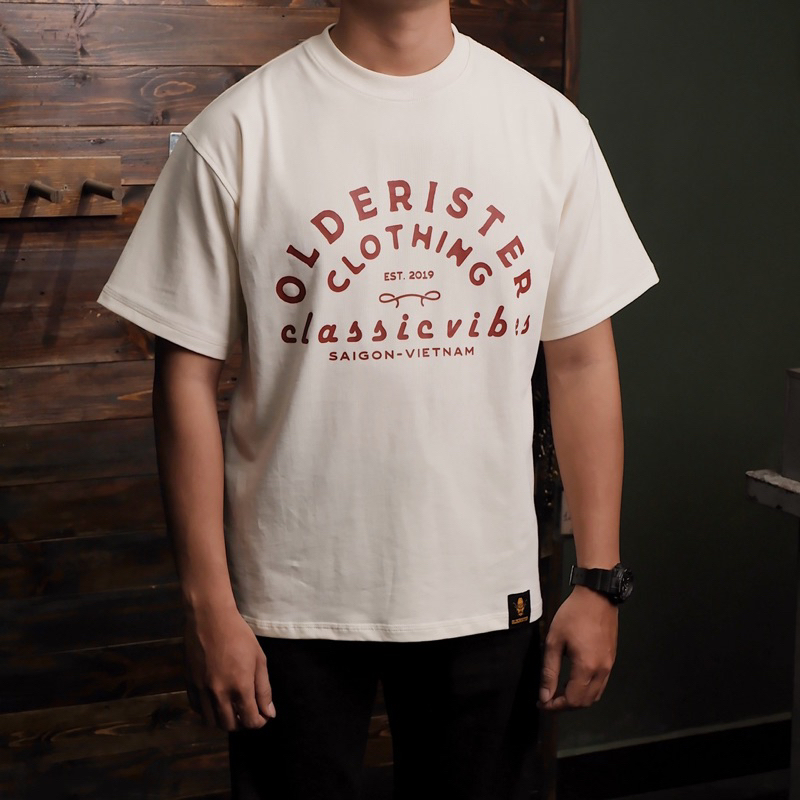 Áo Thun Retro Text - Olderister | 3 màu| Premium Cotton