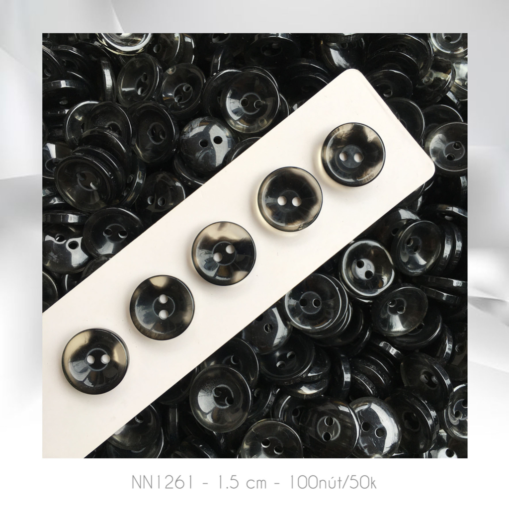Set 100 nút áo NN1261, size 1.5cm