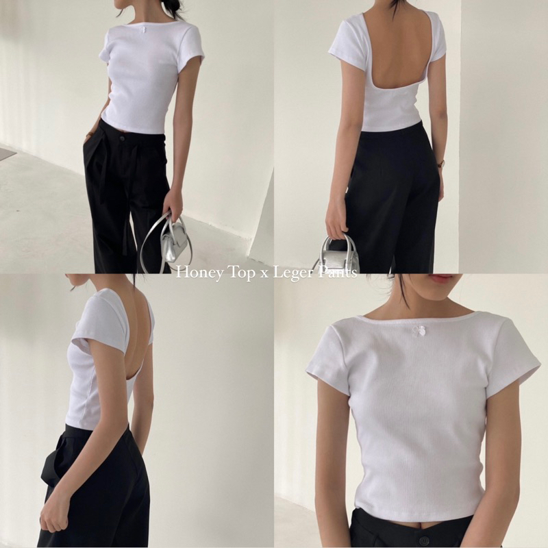 𝐇𝐨𝐧𝐞𝐲 𝐓𝐨𝐩 - Áo Dáng Ngắn Hở Lưng