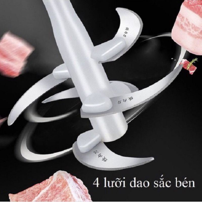 Máy xay thịt Inox Kitchen Expert công suất 250W Inox 304/ Máy xay đa năng 2L