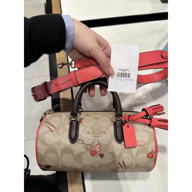 Túi coach lacey dáng trống