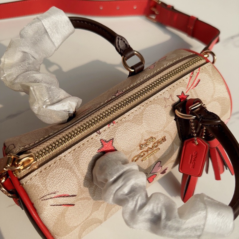 Túi coach lacey dáng trống