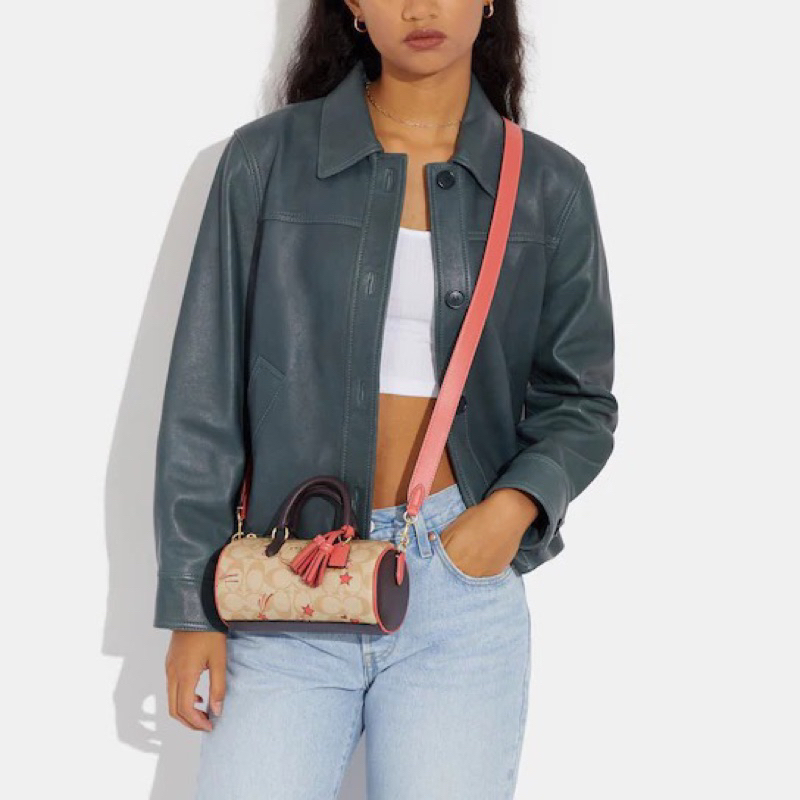 Túi coach lacey dáng trống