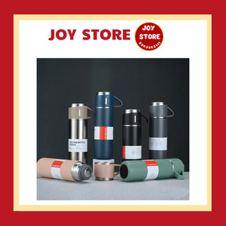 Bộ bình giữ nhiệt + 2 ly cách nhiệt vacuum flask 500ml inox cao cấp full box
