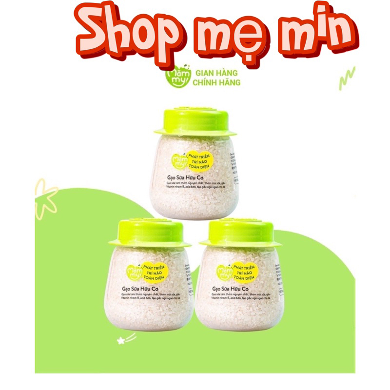 (Giá sỉ từ 2 set) combo 3 hũ gạo sữa cho bé Mămmy chuyên nấu cháo - cơm cho bé. Gạo mầm cho bé