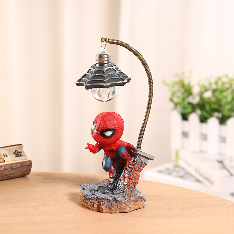 Đèn Ngủ Nhân Vật Người Nhện Spider Man, Marvel Ngộ Nghĩnh, Cao 18cm, Đèn Decor Trang Trí, Quà Tặng Sinh Nhật, Lưu Niệm
