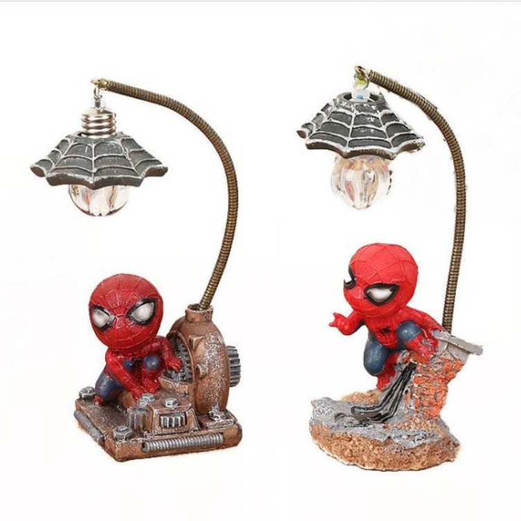 Đèn Ngủ Nhân Vật Người Nhện Spider Man, Marvel Ngộ Nghĩnh, Cao 18cm, Đèn Decor Trang Trí, Quà Tặng Sinh Nhật, Lưu Niệm