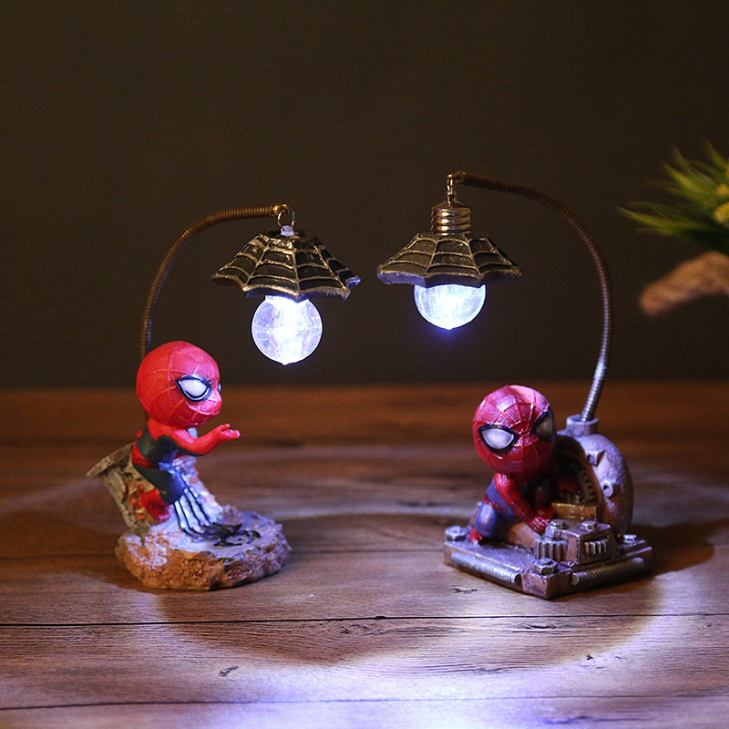 Đèn Ngủ Nhân Vật Người Nhện Spider Man, Marvel Ngộ Nghĩnh, Cao 18cm, Đèn Decor Trang Trí, Quà Tặng Sinh Nhật, Lưu Niệm