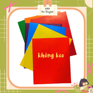 Giấy màu thủ công có kẻ ô ly kích thước 22x17cm xấp 7 tờ