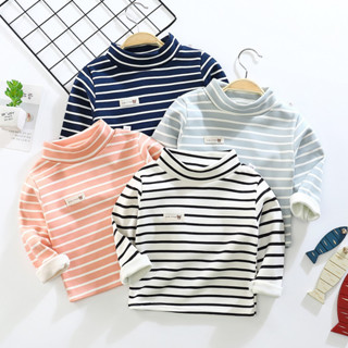 áo dài tay cổ lọ Áo giữ nhiệt cho bé lót nỉ nhung cổ cao Hàng Quảng Châu cho bé trai bé gái AD05