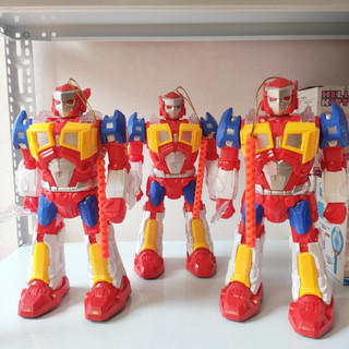 Đồ Chơi Robot Siêu Anh Hùng Siêu Nhân Xoay 360  Múa Khiêm Size Đại Có Nhạc Có Đèn Đi Được, Đồ Chơi Trung Thu Tặng pin